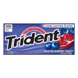 Жев резинка Trident Trident Wild Blueberry Twist (Цена указана за блок) (США)  арт. 818666