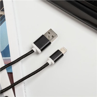 Набор: держатель для провода и кабель USB iPhone «Первый во всем», 1 м