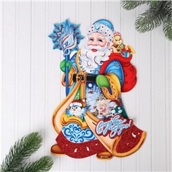 Плакат "Дед Мороз в резной шубе" 31х21 см