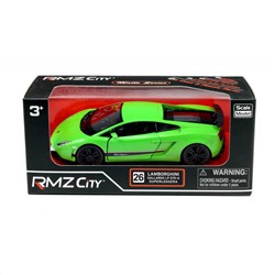 RMZ City Машина мод. 554998M(A) 1:36 Lamborghini Gallardo LP570-4 Superleggera, инерц., цв. зеленый матовый