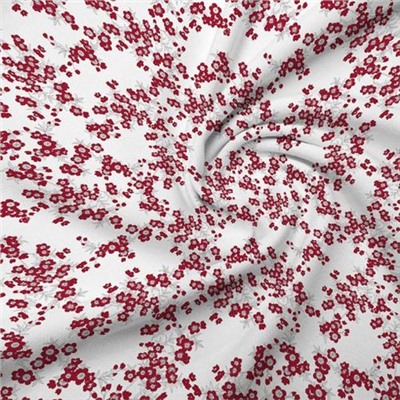 Ткань на отрез перкаль б/з 150 см 13153/6 Сакура цвет красный