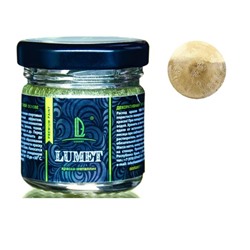 Краска органическая - жидкая поталь Luxart Lumet, 33 г, металлик (зелёное золото) «Крымская степь», спиртовая основа, повышенное содержание пигмента, в стеклянной банке