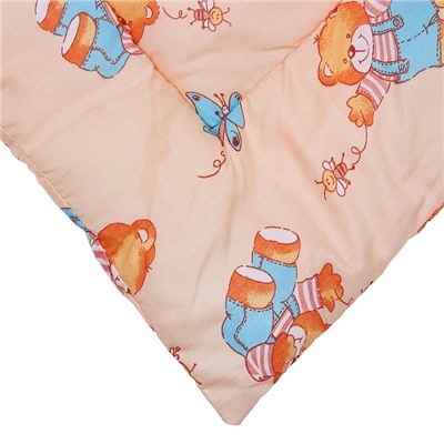 Одеяло стёганное, размер 110*140 см, цвет бежевый МИКС К32