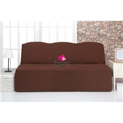 Чехол на трехместный диван без подлокотников шоколад 201, Характеристики