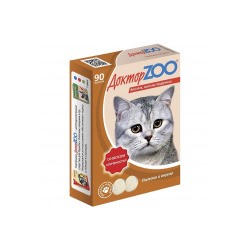 Доктор ЗОО для кошек копчености, 90 таблеток 210АГ