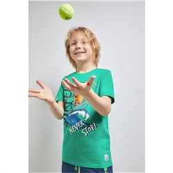 Футболка(Фуфайка) детская для мальчиков Minion зеленый