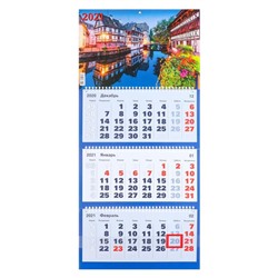 Календари квартальные трио "Природа, 2021 - 11" 31 х 69 см