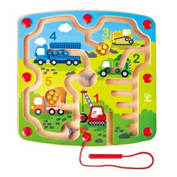 Игрушка-лабиринт Hape «Транспорт» для детей, с шариком, магнитный