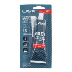 Герметик-прокладка GREY LAVR RTV, серый, высокотемпературный, силиконовый, 85 г, Ln1739
