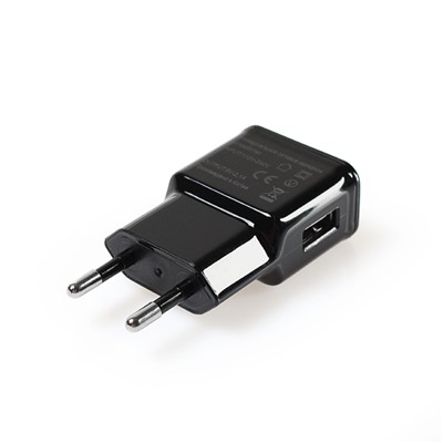 Сетевое зарядное устройство CODE, USB, 2.1 А, черное