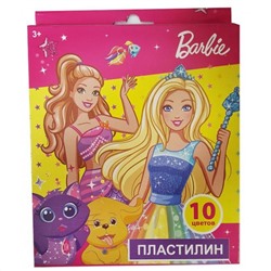 Центрум 90155 Barbie Пластилин 10цв., 200г, стека пластик., картон. уп. с европодвесом
