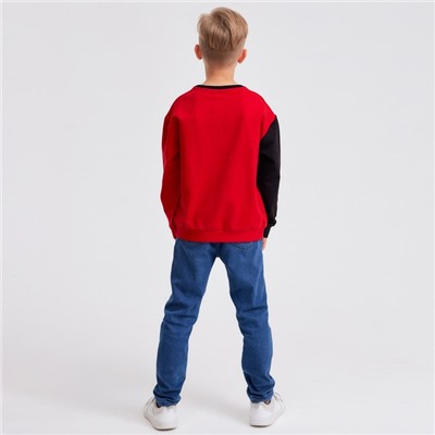 Джемпер для мальчика MINAKU: Casual Collection KIDS цвет красный, рост 104