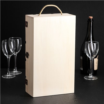 Ящик для хранения вина «Мускаде», 35×20 см, на 2 бутылки