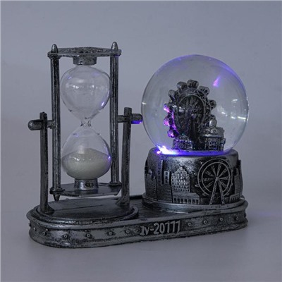 Часы песочные "Лондонское колесо обозрения", с подсветкой, 3 ААА, 16 х 8 х 13.5 см