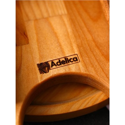 Подарочный набор посуды Adelica «С любовью», столик для вина d=32 см, менажница d=25 см, подсвечник d=8 см, берёза