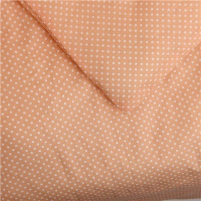 Комплект в кроватку "Горошки" (7 предметов), цвет персиковый (арт. 10703)
