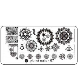 Пластина для Stamping Nail Art  Planet Nails 10899 (07)