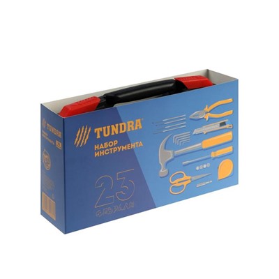 Набор инструментов в кейсе TUNDRA "23 Февраля", подарочная упаковка, 39 предметов