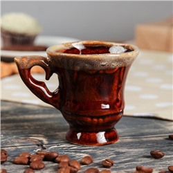 Чашка кофейная "Блиц" коричневая, 0,1 л