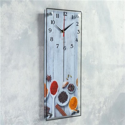 Часы настенные, серия: Кухня, "Специи", плавный ход, 49.5 х 19.5 см