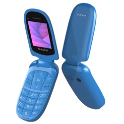 Сотовый телефон Maxvi E1, голубой