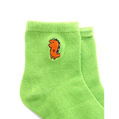Детские носки 3-5 лет 15-18 см "Динозаврики" Зеленые