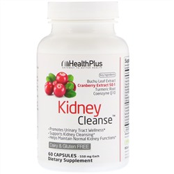 Health Plus, Kidney Cleanse™, препарат для очищения почек, 550 мг, 60 капсул