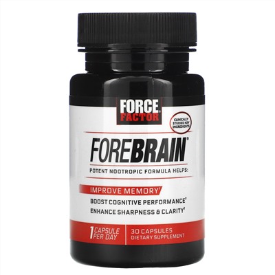 Force Factor, Forebrain, Energy & Focus Formula, 30 Capsules