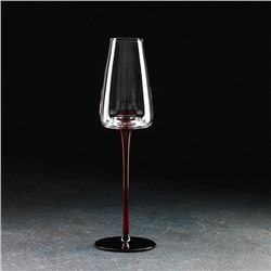 Бокал для шампанского Magistro «Идеал», 240 мл, 7,2×26 см, цвет красный