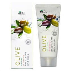 [EKEL] Интенсивный крем для рук с Оливой Olive Natural Intensive Hand Cream,  100 мл
