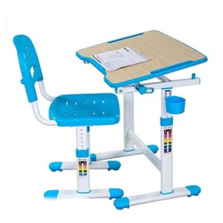 Парта для малышей и стул FunDesk Piccolino II Голубой/Белый