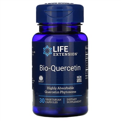 Life Extension, Био-кверцитин, 30 вегетарианских капсул
