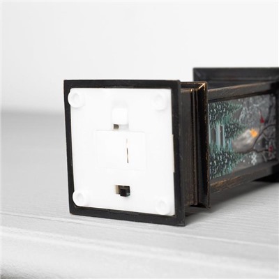Светодиодная фигура «Ёлка в фонаре» 5 × 12 × 5 см, пластик, батарейки AG13х3, свечение тёплое белое
