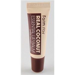 Бальзам для губ с экстрактом кокоса Real coconut essential lip balm FarmStay 10 мл.