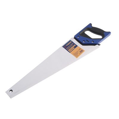 Ножовка по дереву ТУНДРА, 2К рукоятка, тефлоновое покрытие, 3D заточка, 7-8 TPI, 500 мм