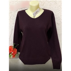 Пуловер женский однотонный (one size 50-56) арт. 887614