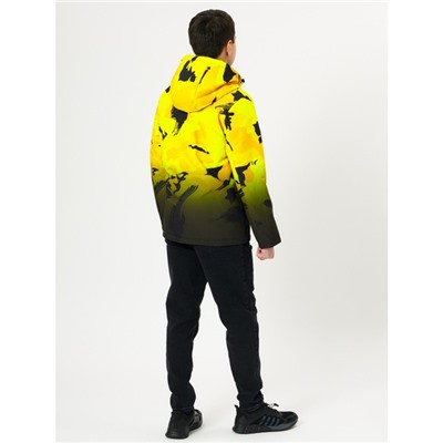 Куртка демисезонная для мальчика жёлтого цвета, рост 158