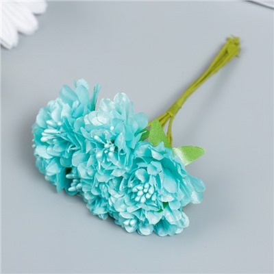 Цветы для декорирования "Пион садовый мятный" 1 букет=6 цветов 10 см