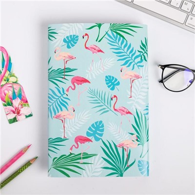 Обложка для книги с закладкой «Фламинго», 43 × 24 см