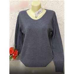 Пуловер женский однотонный (one size 50-56) арт. 887619