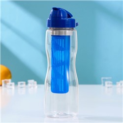 Бутылка с колбой «Свежесть», 700 мл, 7,6×9,8×23,8 см, цвет МИКС