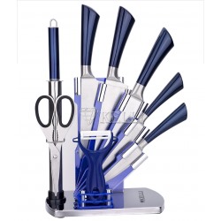 Ножи Kelli KL-2107 9пр синие ручки (6шт)