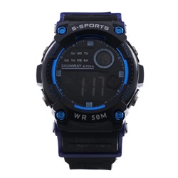 Часы наручные электронные Shunway S-706A, d=4.5 см, синие