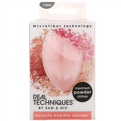 Real Techniques, Miracle Powder Sponge, 1 спонж