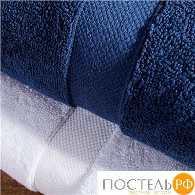 Набор 2 полотенца William Roberts Aberdeen, Brilliant White (Белый) + Majesty Blue (Темно-синий/Синий) 70х140 см