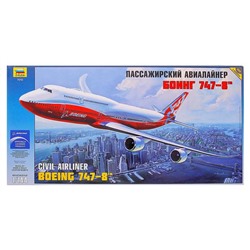 Сборная модель «Пассажирский авиалайнер Боинг 747-8»