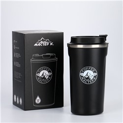 Термокружка "Мастер К. Coffee", 500 мл, сохраняет тепло 8 ч, чёрная