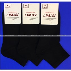 LIMAX носки укороченные женские чёрные 12 пар