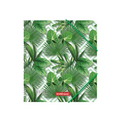 Папка на резинке ErichKrause "Tropical Leaves" А5+, 5 мм, 550 мкм, для тетрадей, с рисунком