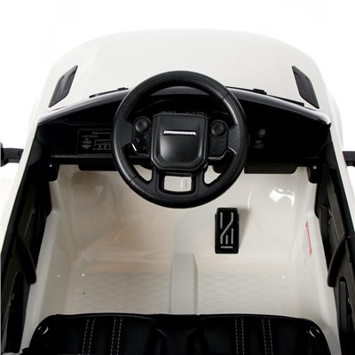 Электромобиль Range Rover Evoque, кожаное сиденье, EVA колеса, цвет белый